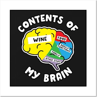 Contents of my Brain - Wine Posters and Art